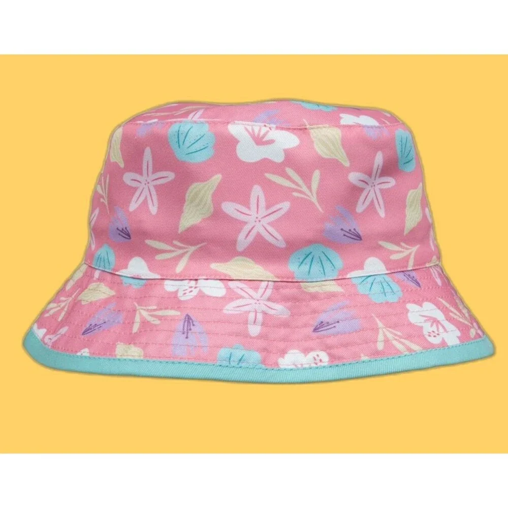 Disney Princess The Little Mermaid Ariel TODDLER GIRLS Reversible Bucket Hat NEW